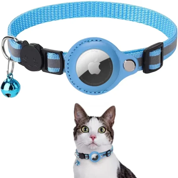 Airtag Pet Collar, Adjustable Cat Collar with Airtag Holder for Kittens, Dogs