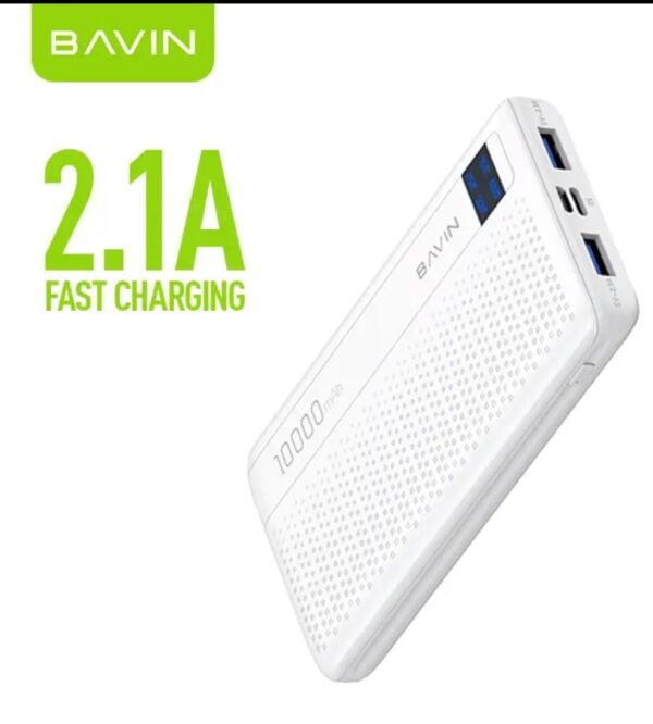 BAVIN PC057 2USB TYPE C 10000Mah Portable Power Bank With LED  Display - Image 2