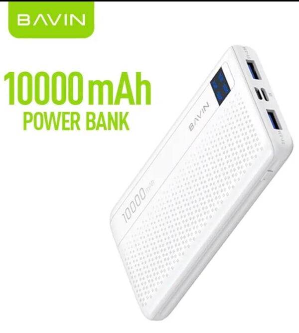 BAVIN PC057 2USB TYPE C 10000Mah Portable Power Bank With LED  Display