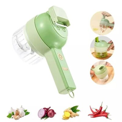 4 in 1 Electric Vegetable Chopper Set Quiet Food Processor Slicer Food Dicer Grinder