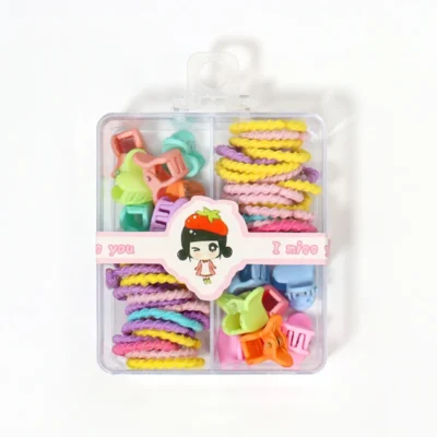 Solid Colour Kids Elastic Rubber band hair Ties