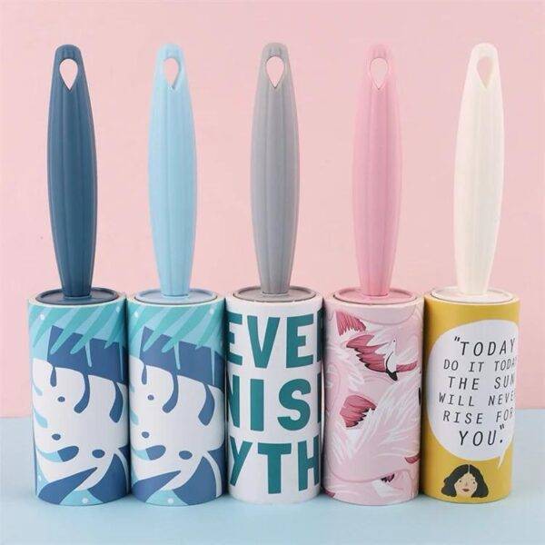 Cartoon Lint Roller Dusting Sticky Hair Brush Straight Shank Dusting Brush