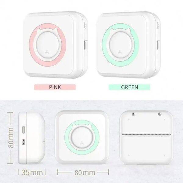 Mini Portable Wireless Bluetooth Print Pods Pocket Thermal Handheld Printer - Image 5