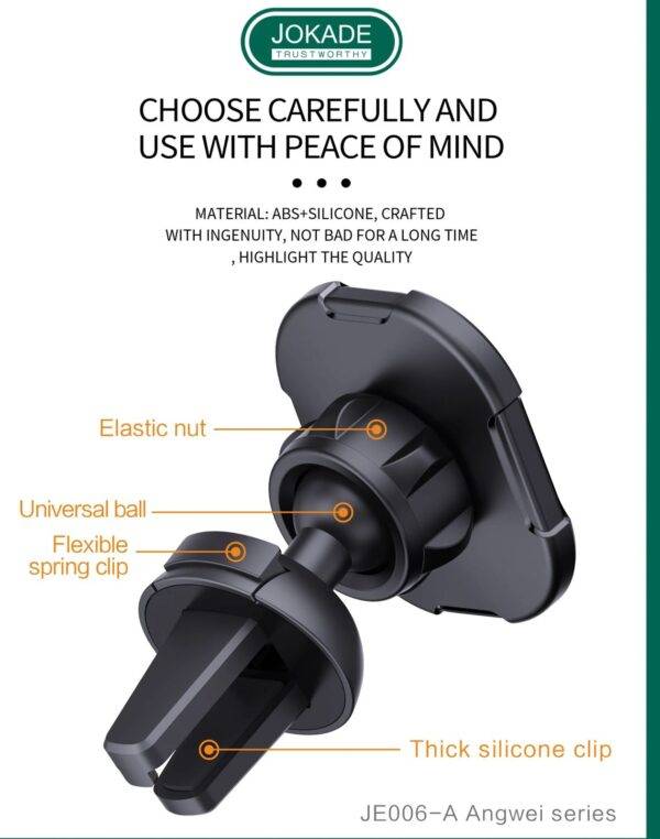 Magnetic Suction Car Bracket For Air Outlet Mobile Phone Holder Multi-Angle Regulation Silicone Non- Slip Pad - Image 3