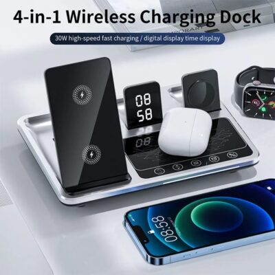 4 In 1 Touch Wireless Charger Stand 15w Wireless Charger