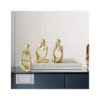 Statue Resin Abstract Sculpture Set of 3