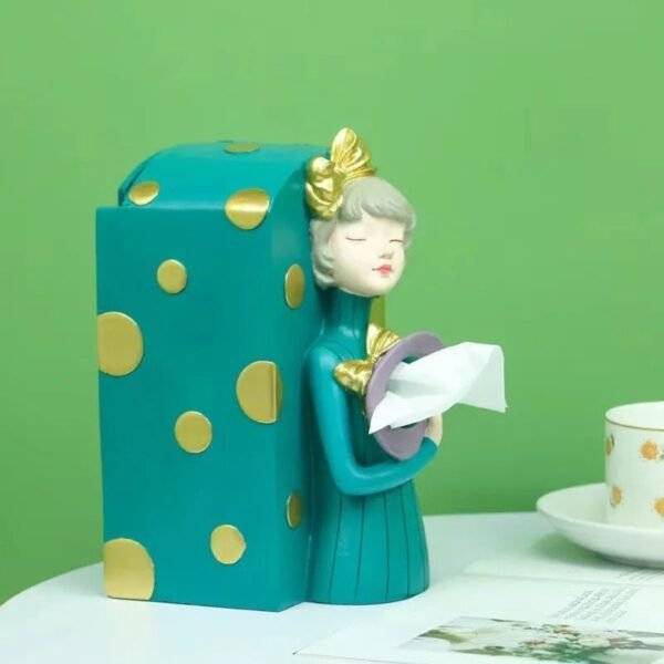 Butterfly Girl Resin Tissue Box - Image 3