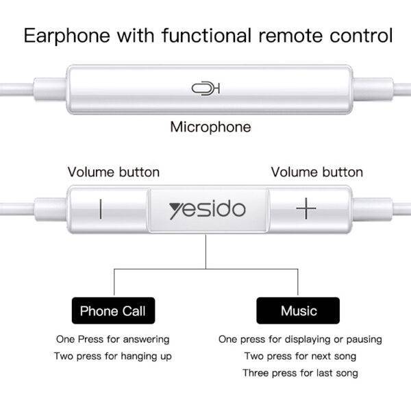 Stereo Noise Cancelling Handfree Type-C And Lighting Universal Earphone - Image 3