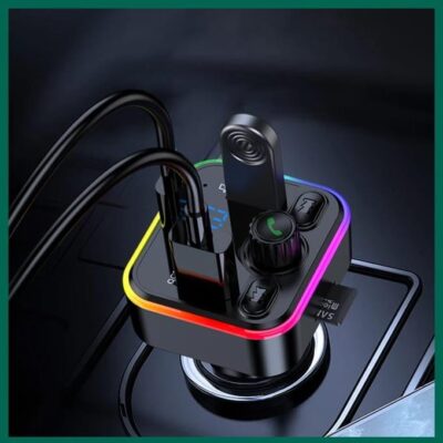 FM Transmitter Car charger with light BT3.0+EDR wireless PD40W fast charging